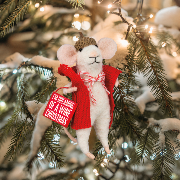 Wine Christmas Mouse