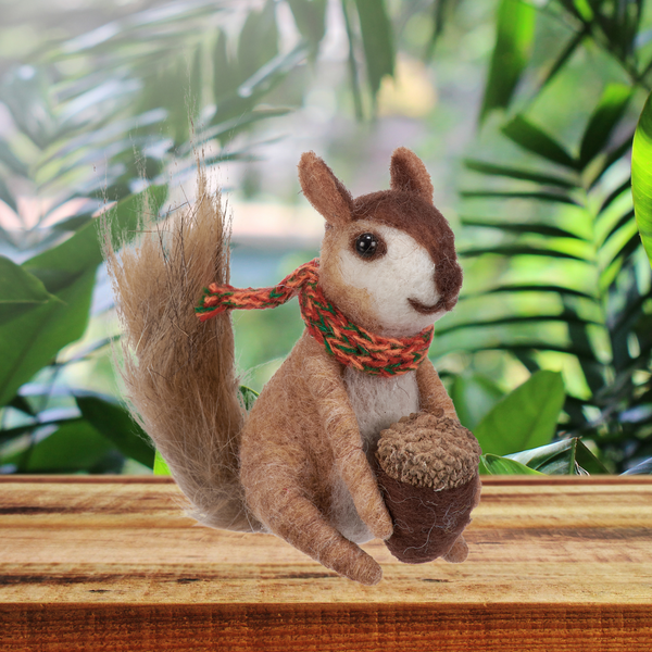 Squirrel with Scarf