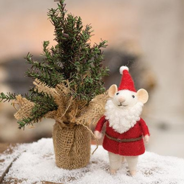 Santa Mouse Red Suit