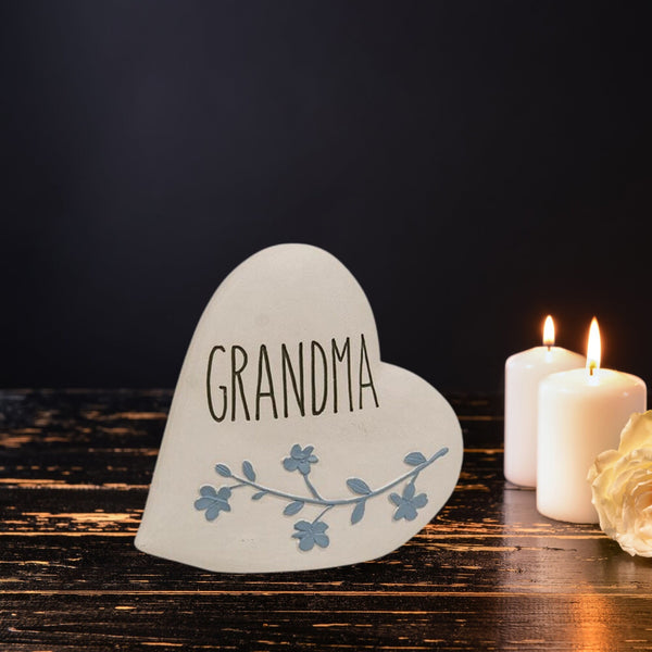 Grandma Resin Heart Plaque